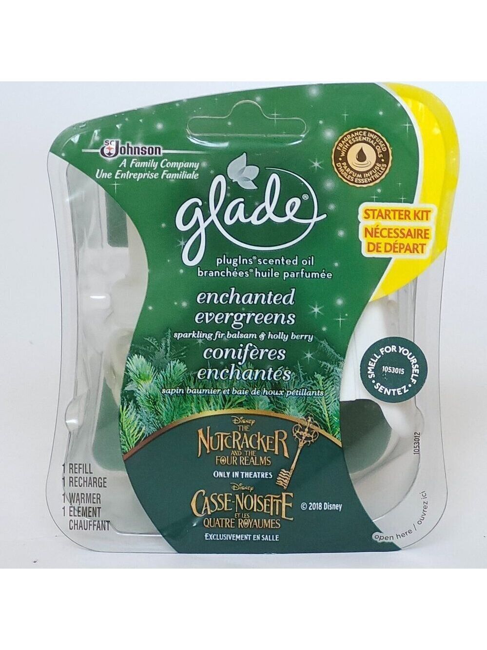 GLADE Plug-ins Scented Oil Nutcracker Enchanted Evergreens Sparkling Fir Balsam